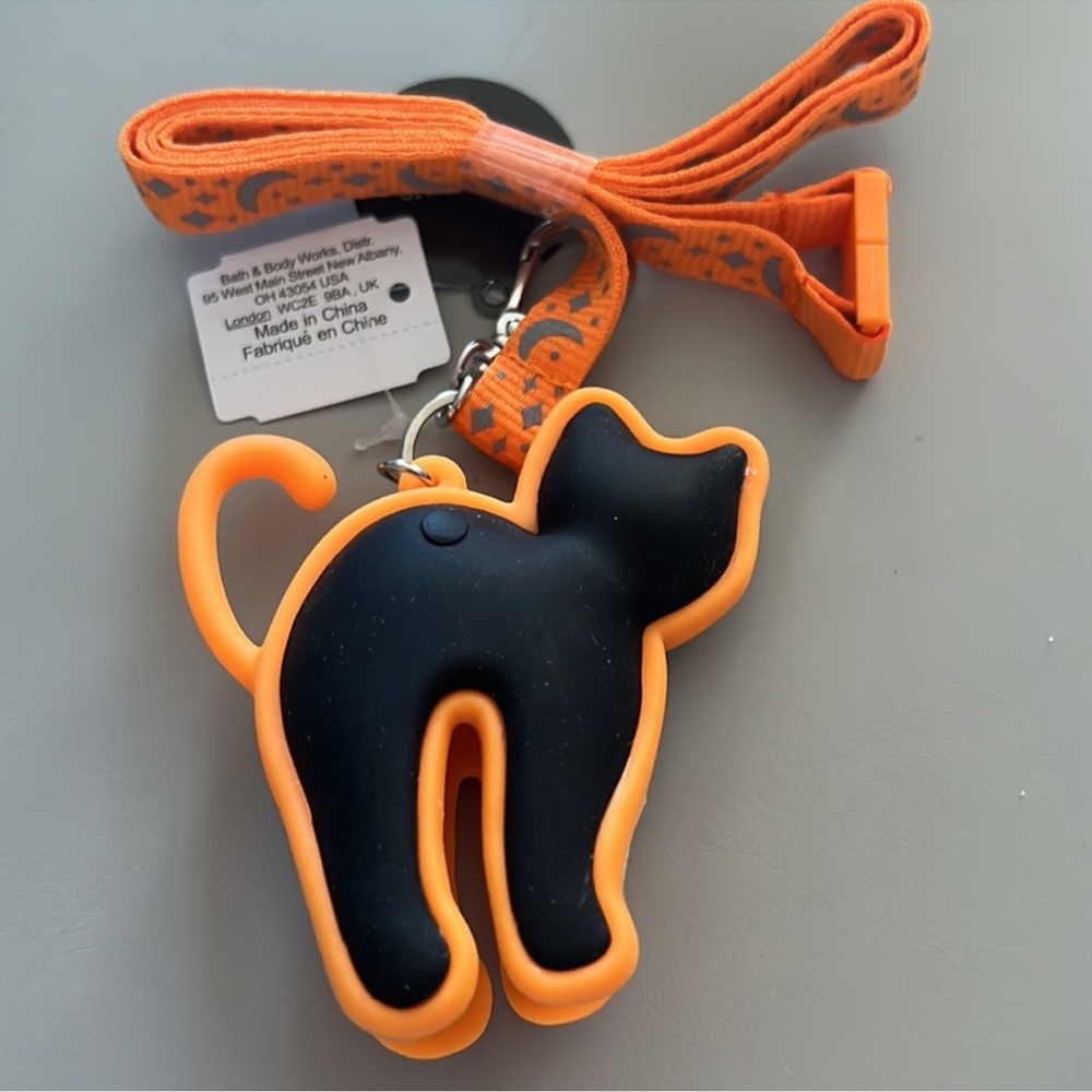 NWT BATH & BODY WORKS Beautiful Halloween pocketbac holder led spooky cat - Picture 3 of 5
